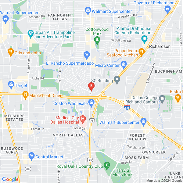 Dallas Towing & Roadside Assistance location map: 13140 Coit Rd #113, Dallas, TX